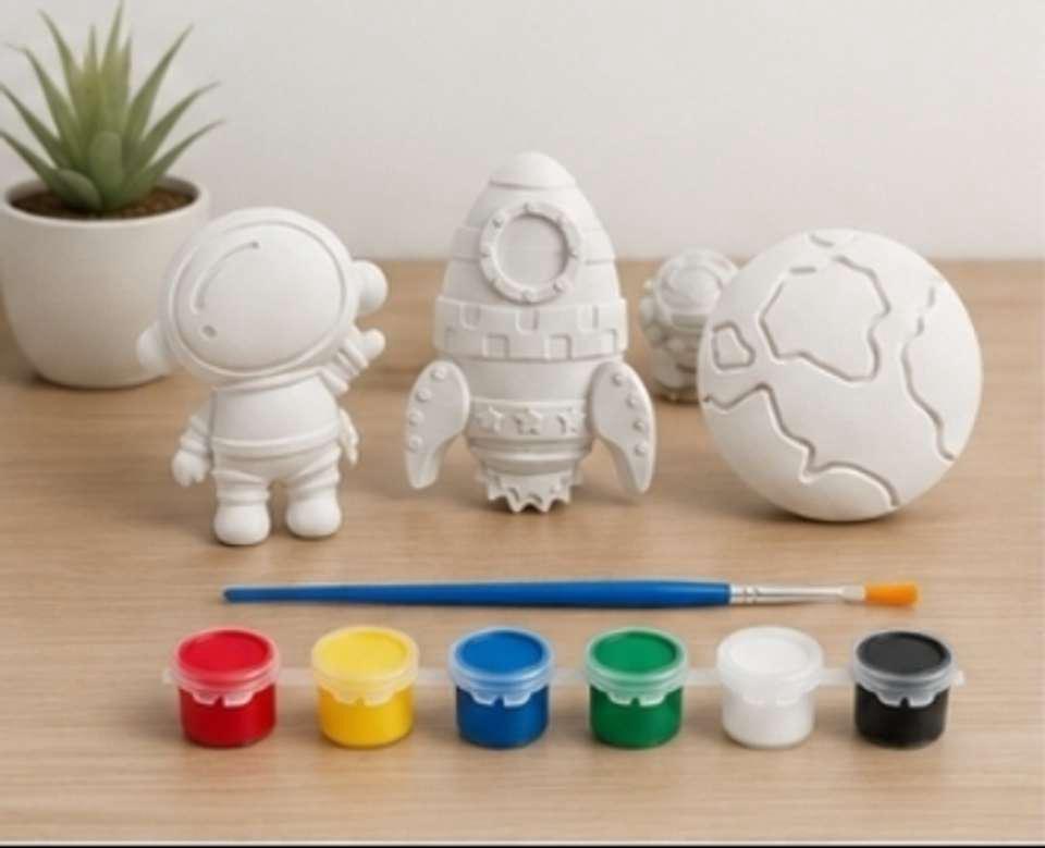 Space Explorer Paint-Your-Own Kit (Astronaut, Rocket & Earth)