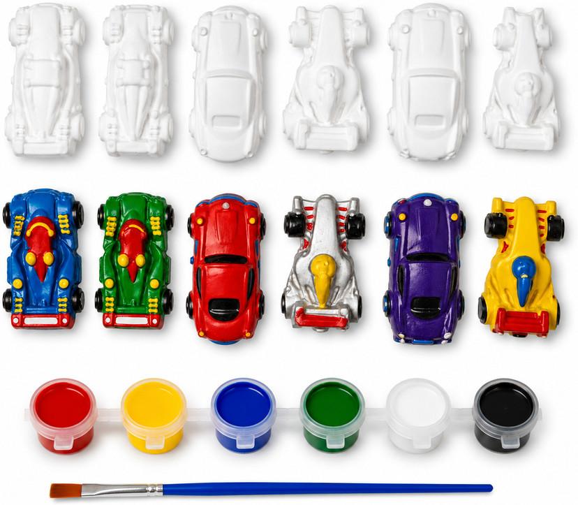 Race Car Paint-Your-Own Kit (Set of 6)