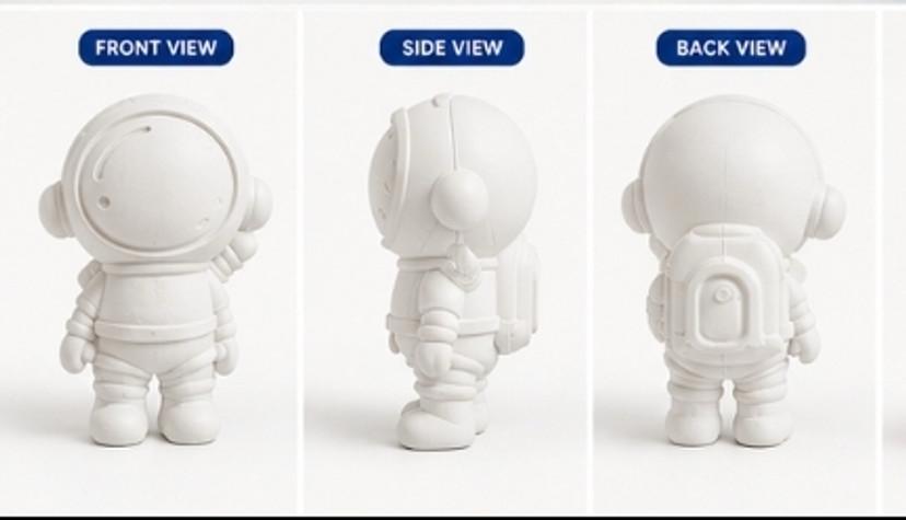Space Explorer Paint-Your-Own Kit (Astronaut, Rocket & Earth)